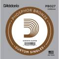 Струна D'Addario PB027 Phosphor Bronze .027