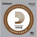 Струна D'Addario PB028 Phosphor Bronze .028