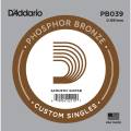 Струна D'Addario PB039 Phosphor Bronze .039