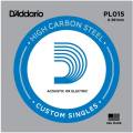 Струна D'Addario PL015 Plain Steel .015