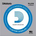 Струна D'Addario PL019 Plain Steel .019