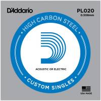 Струна D'Addario PL020 Plain Steel .020