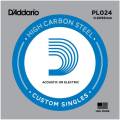 Струна D'Addario PL024 Plain Steel .024