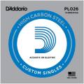 Струна D'Addario PL026 Plain Steel .026
