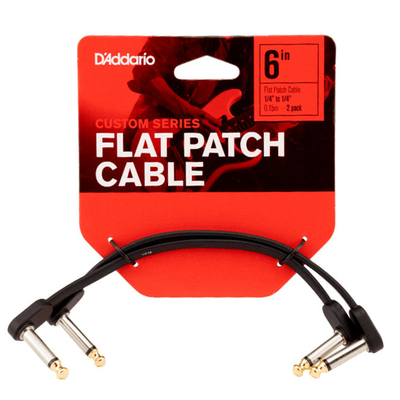 Кабель инструментальный D'ADDARIO PW-FPRR-206 Custom Series Flat Patch Cables (15cm)