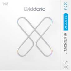 Струны для акустической гитары D'Addario XSAPB1047-12 Phosphor Bronze Extra Light 10/47