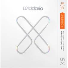 Струны для акустической гитары D'Addario XSAPB1047 Phosphor Bronze Extra Light 10/47