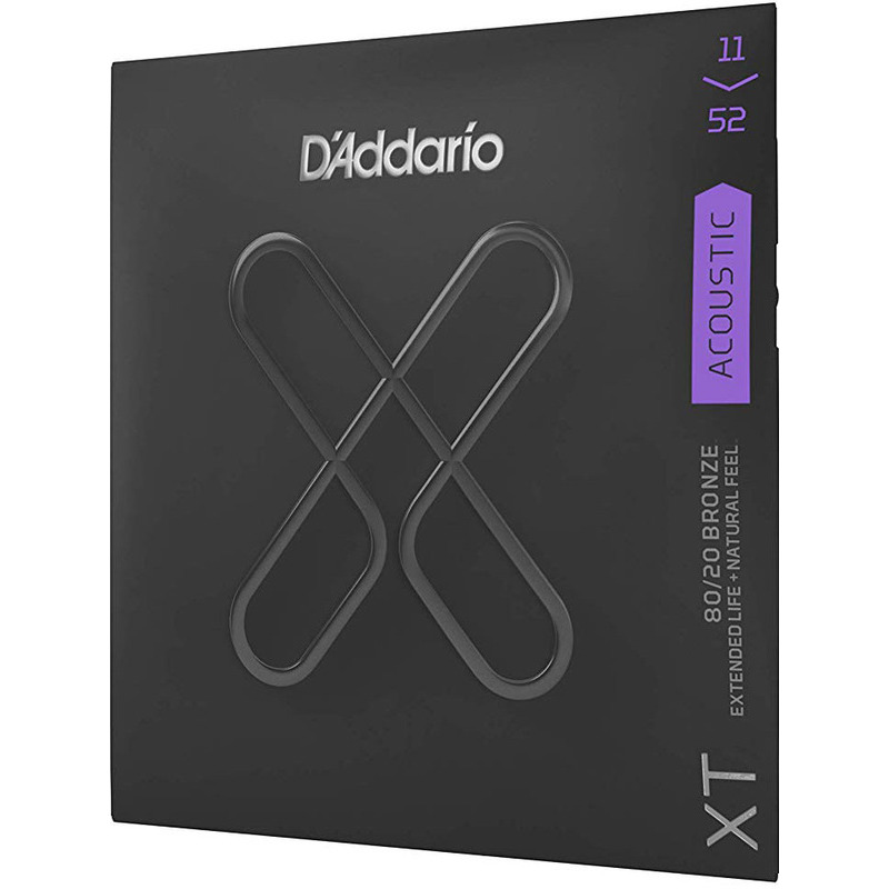 Струни для акустичної гітари D'Addario XTABR1152 XT 80/20 Bronze Custom Light 11/52