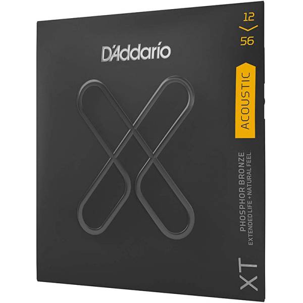 Струни для акустичної гітари D'Addario XTAPB1256 XT Phosphor Bronze Light Top/Medium Bottom 12/56