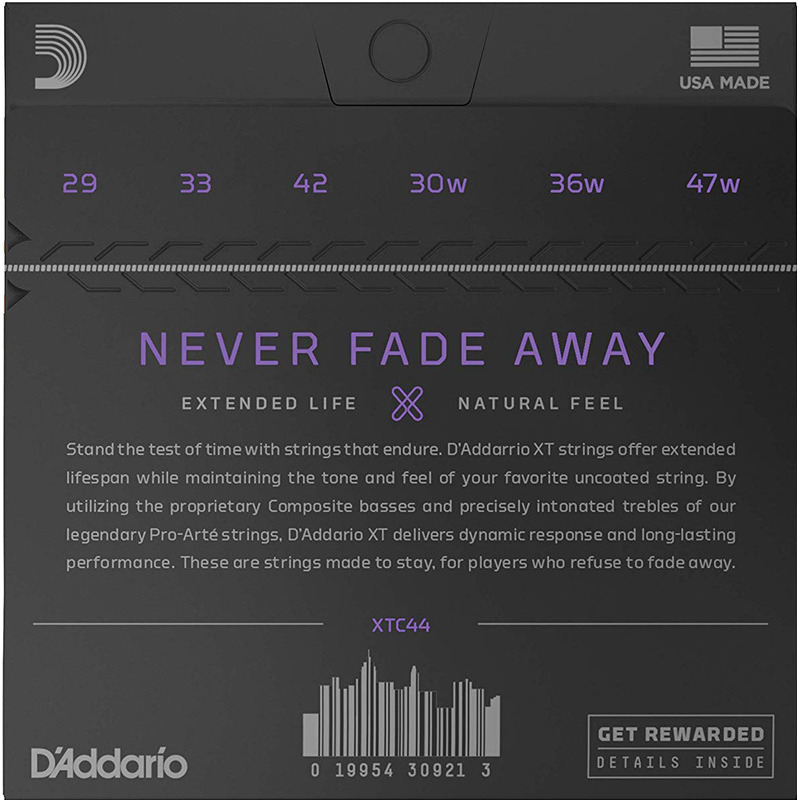 Струны для классической гитары D'Addario XTC44 XT Extra Hard Tension