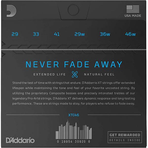 Струны для классической гитары D'Addario XTC46 XT Hard Tension