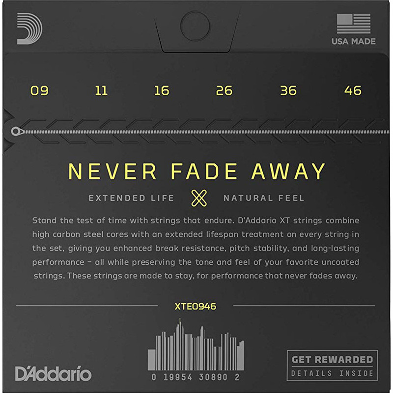 Струни для електрогітари D'Addario XTE0946 XT Super Light Top / Regular Bottom 9/46