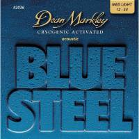 Струни для акустичної гітари Dean Markley 2036 Blue Steel Medium Light 12/54