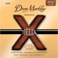 Струны для акустической гитары Dean Markley 2083 Helix HD Medium 13/56
