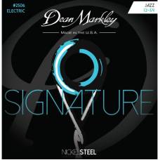 Струны для электрогитары Dean Markley 2506 Signature Series Nickel Steel Jazz 12/54
