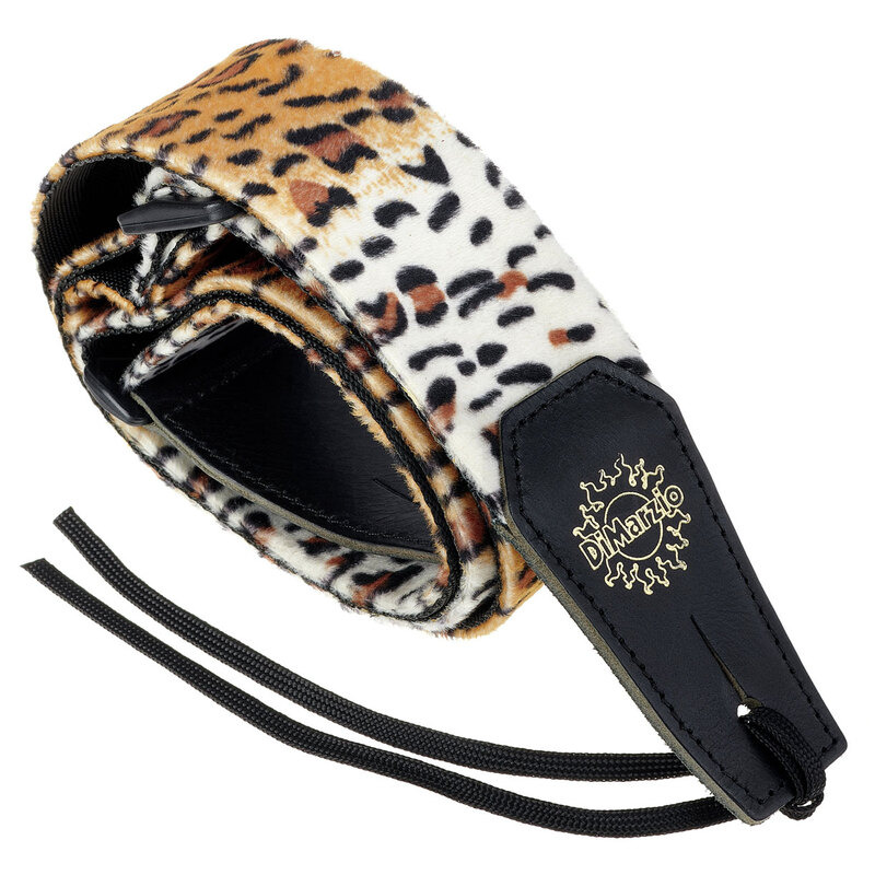 Ремень для гитары DIMARZIO Cheetah Guitar Strap with Leather Ends