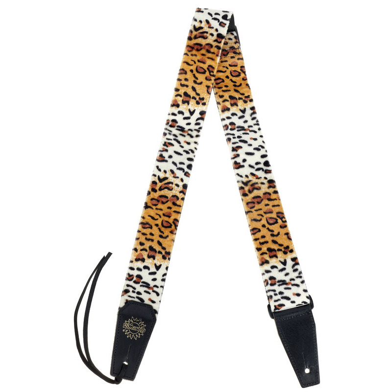 Ремень для гитары DIMARZIO Cheetah Guitar Strap with Leather Ends