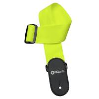 Ремень для гитары DIMARZIO NYLON WITH LEATHER ENDS (NEON YELLOW)