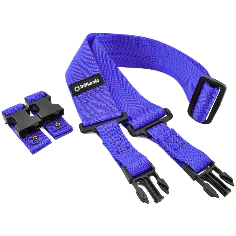 Ремінь для гітари DIMARZIO 2 INCH NYLON CLIPLOCK BLUE