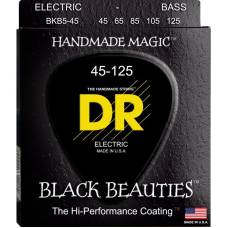Струны для бас-гитары DR BKB5-45 Black Beauties K3 Coated Medium 5 Strings 45/125