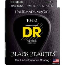 Струны для электрогитары DR BKE-10/52 Black Beauties Big & Heavy K3 Coated 10/52