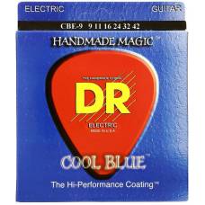 Струны для электрогитары DR CBE-9 Cool Blue Light Coated 9/42