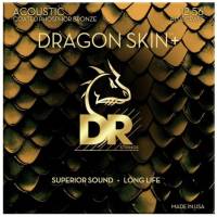 Струни для акустичної гітари DR DAP-12/56 Dragon Skin+ Acoustic Phosphor Bronze Bluegrass 12/56