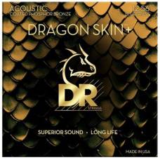 Струны для акустической гитары DR DAP-12/56 Dragon Skin+ Acoustic Phosphor Bronze Bluegrass 12/56