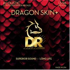 Струны для акустической гитары  DR DAP-13 Dragon Skin Coated 13/56