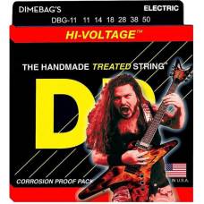 Струны для электрогитары DR DBG-11 Dimebag Darrell Hi Voltage Nickel Plated Extra Heavy 11/50