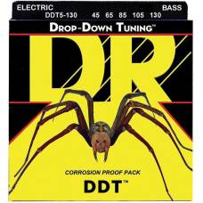 Струны для бас-гитары DR DDT5-130 Drop-Down Tuning Medium 5-Strings 45/130