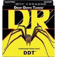 Струни для електрогітари DR DDT7-11 Drop-Down Tuning Nickel Plated Extra Heavy 7-Strings 11/65