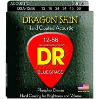 Струни для акустичної гітари DR DSA-12/56 Dragon Skin K3 Coated 12/56