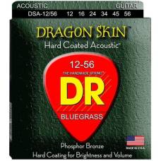 Струны для акустической гитары DR DSA-12/56 Dragon Skin K3 Coated 12/56