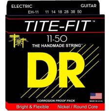 Струны для электрогитары DR EH-11 Tite-Fit Nickel Plated Heavy 11/50