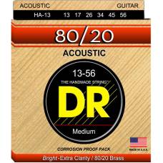 Струны для акустической гитары DR HA-13 Hi-Beam 80/20 Bronze Medium 13/56