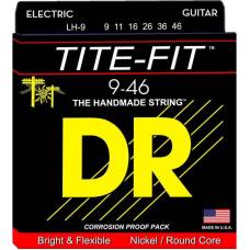 Струны для электрогитары DR LH-9 Tite-Fit Nickel Plated Lite-n-Heavy 9/46