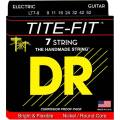 Струны для электрогитары DR LT7-9 Tite-Fit Nickel Plated Light 7 Strings 9/52