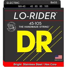 Струны для бас-гитары DR MH-45 Lo-Rider Stainless Steel Medium 45/105