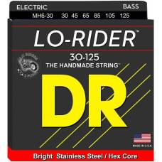 Струны для бас-гитары DR MH6-30 Lo-Rider Stainless Steel Medium 6-String 30/125