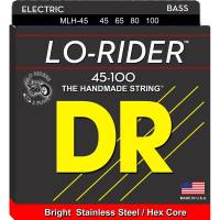 Струни для бас-гітари DR MLH-45 Lo-Rider Stainless Steel Medium - Light 45/100