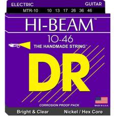 Струны для электрогитары DR MTR-10 Hi-Beam Nickel Plated Hex Core Medium 10/46