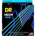 Струны для электрогитары DR NBE-11 Hi-Def Neon Blue K3 Coated Heavy 11/50