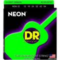 Струны для акустической гитары DR NGA-12 Hi-Def Neon Green K3 Coated Medium 12/54