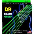 Струни для бас-гітари DR NGB6-30 Hi-Def Neon Green K3 Coated Medium 6 strings 30/125
