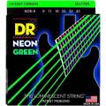 Струны для электрогитары DR NGE-9 Hi-Def Neon Green K3 Coated Light 9/42