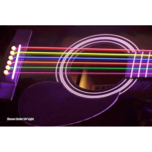 Струны для акустической гитары DR NMCA-10 Hi-Def Neon Multi-Color K3 Coated Extra Light 10/48