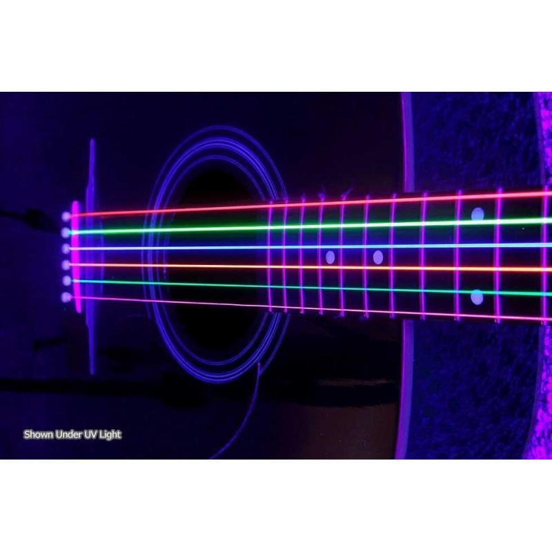 Струны для акустической гитары DR NMCA-11 Hi-Def Neon Multi-Color K3 Coated Medium-Light 11/50