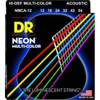 Струни для акустичної гітари DR NMCA-12 Hi-Def Neon Multi-Color K3 Coated Medium 12/54