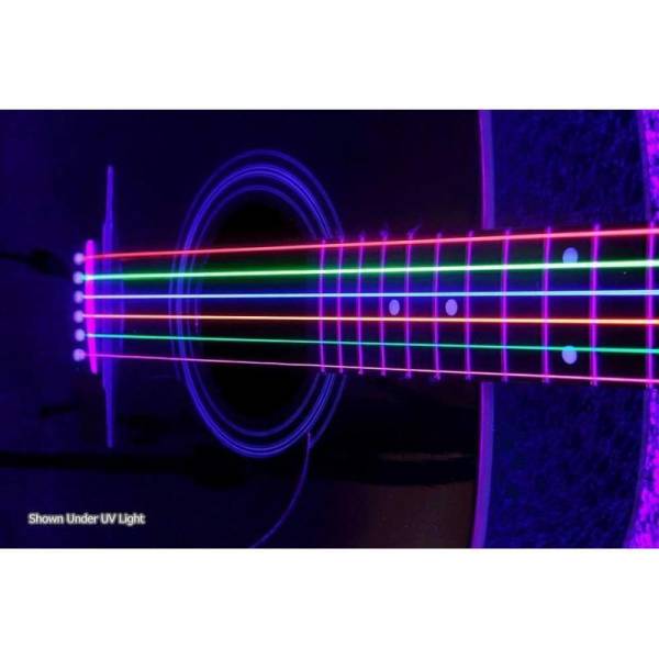 Струни для акустичної гітари DR NMCA-12 Hi-Def Neon Multi-Color K3 Coated Medium 12/54